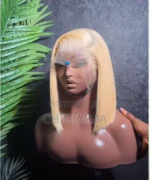 10" Full Frontal Blonde Vietnamese Bone Straight Wig - 100% Human Hair