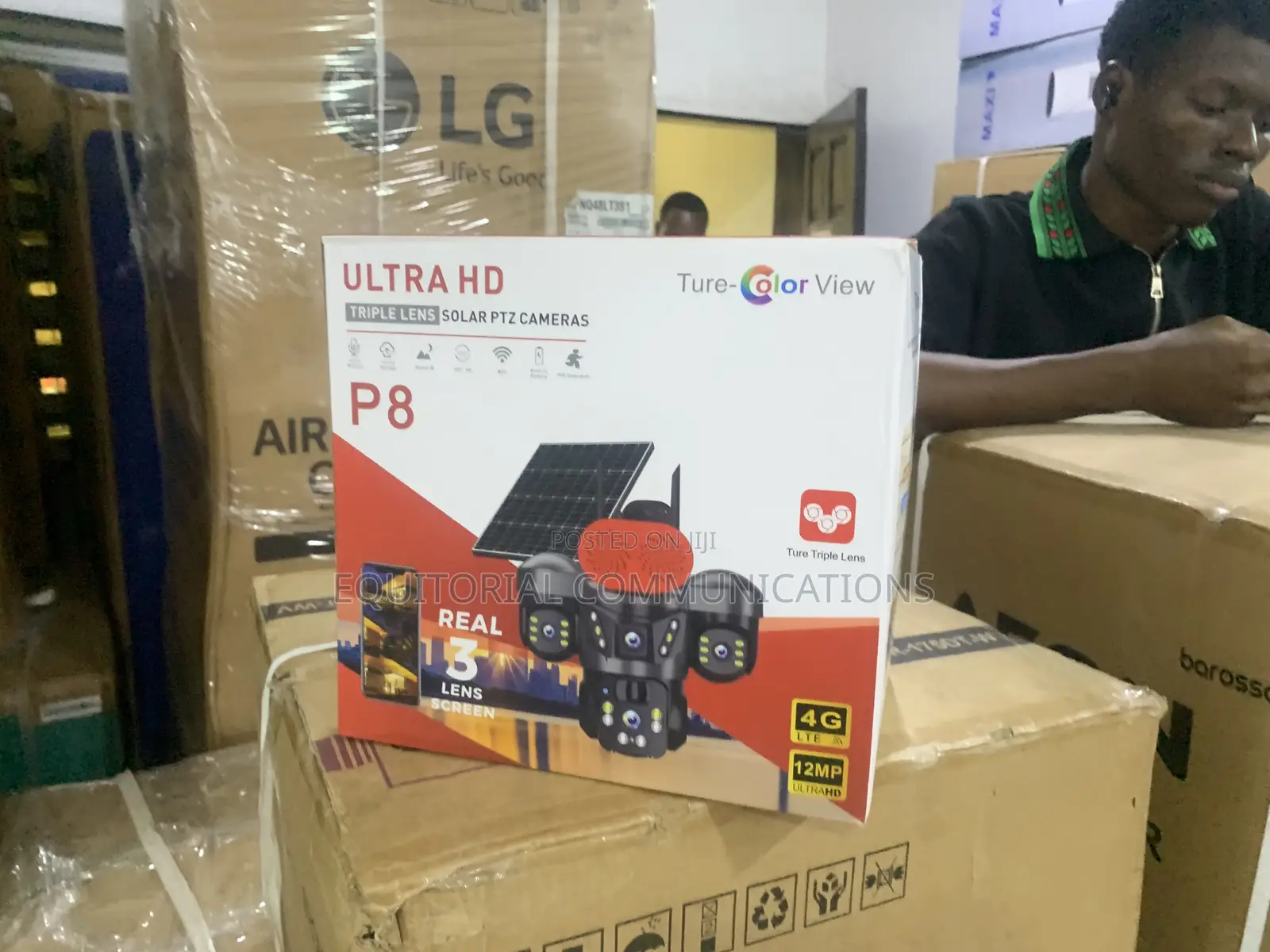 Ultra HD Solar PTZ Camera With Multi-Angle Security View