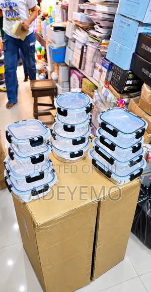 12 Pieces Borosilicate Glass Food Containers