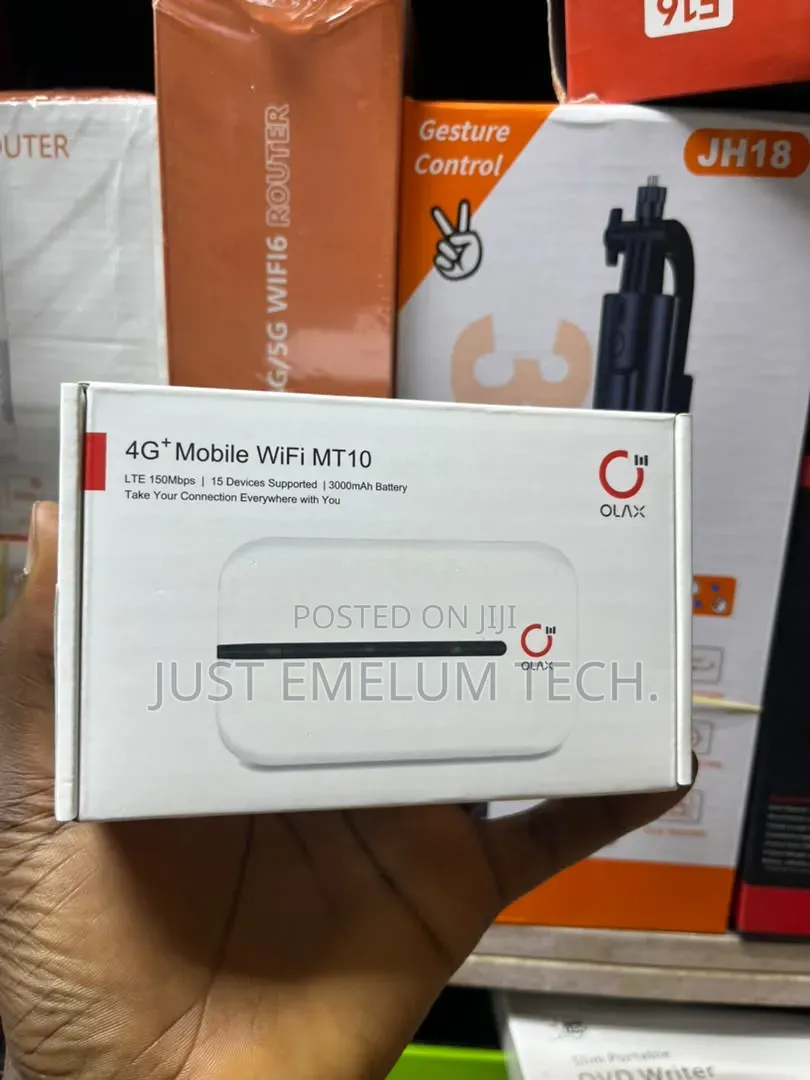 Olax Universal 4G* Mobile WiFi MT10
LTE 150Mbps 15 Devices Supported