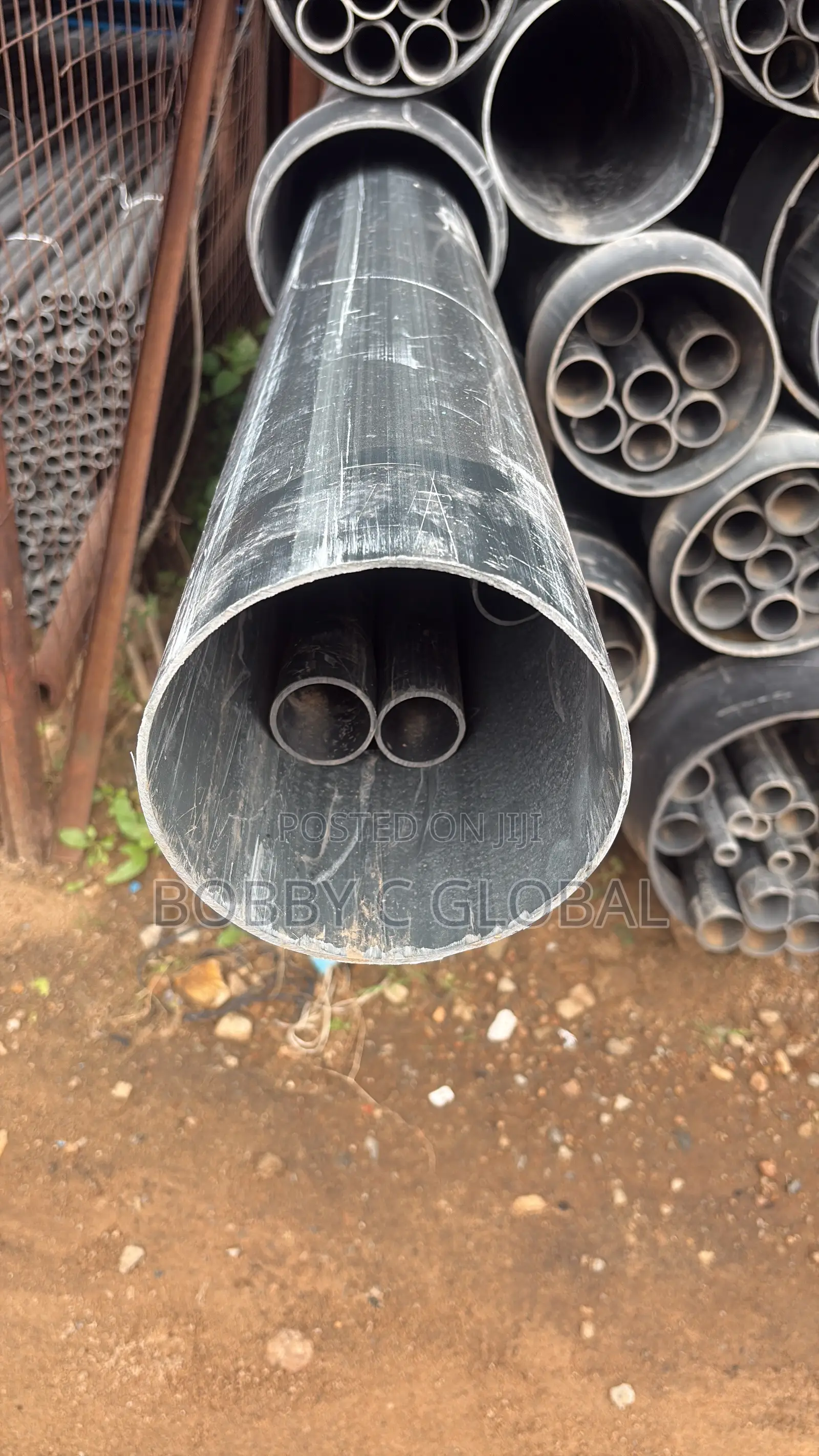 8”Heavy Duty Black Plastic Pip6 Bar