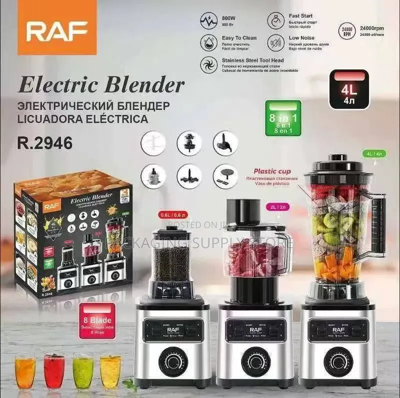 RAF 3in1 Electric Blender 
(4l)