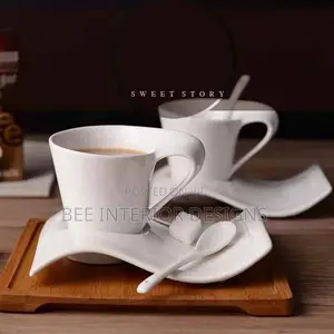 Sculptural Tea Cup and Saucer