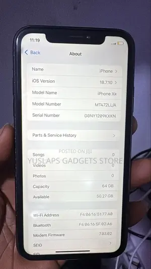 Apple iPhone XR 64 GB Black