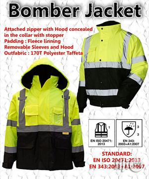 Supertouch Very Hi-Visibility Bomber Jacket