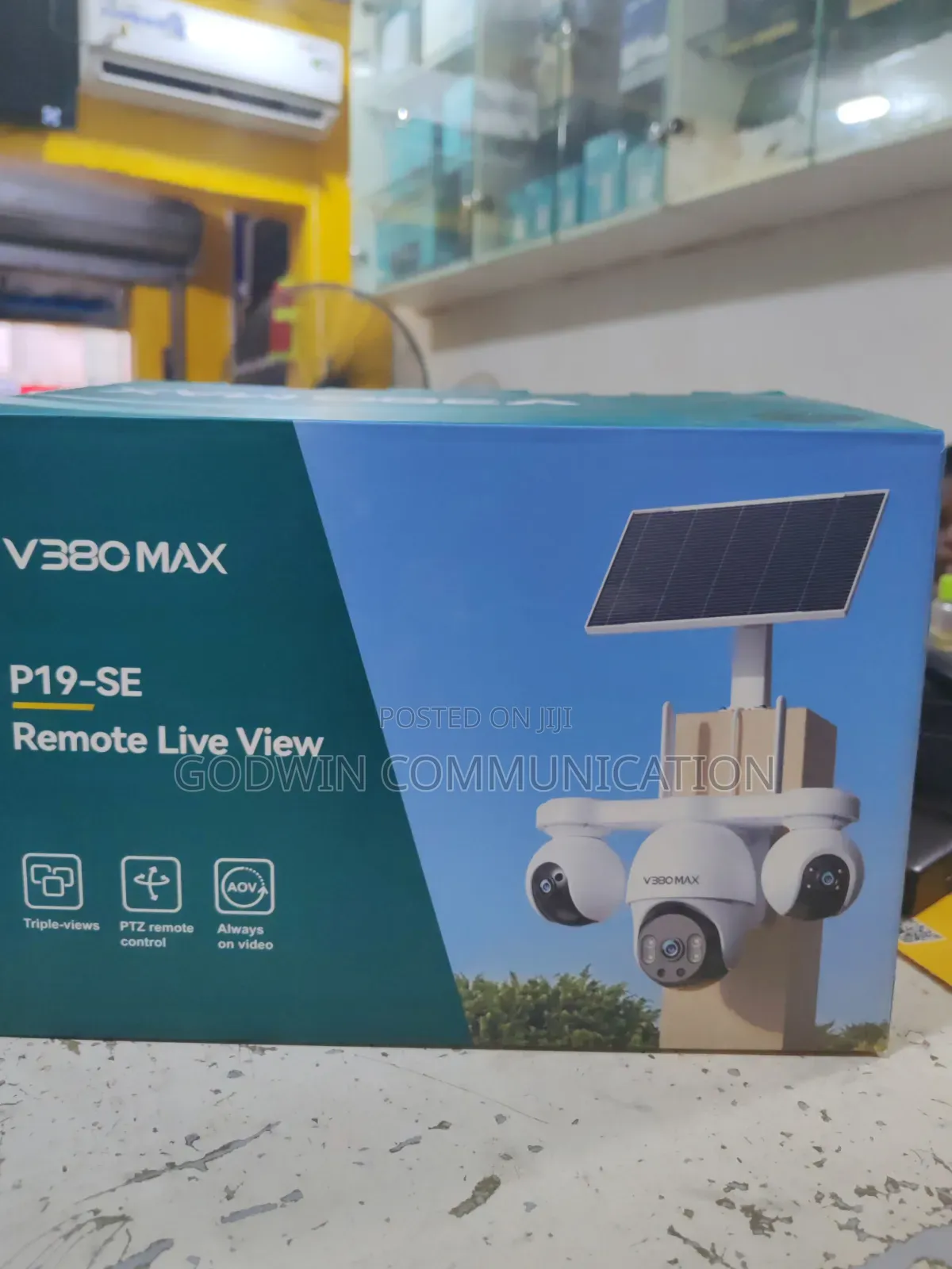CCTV Smart Digital Solar Camera Triple View PTZ With Free MTN SimCard
