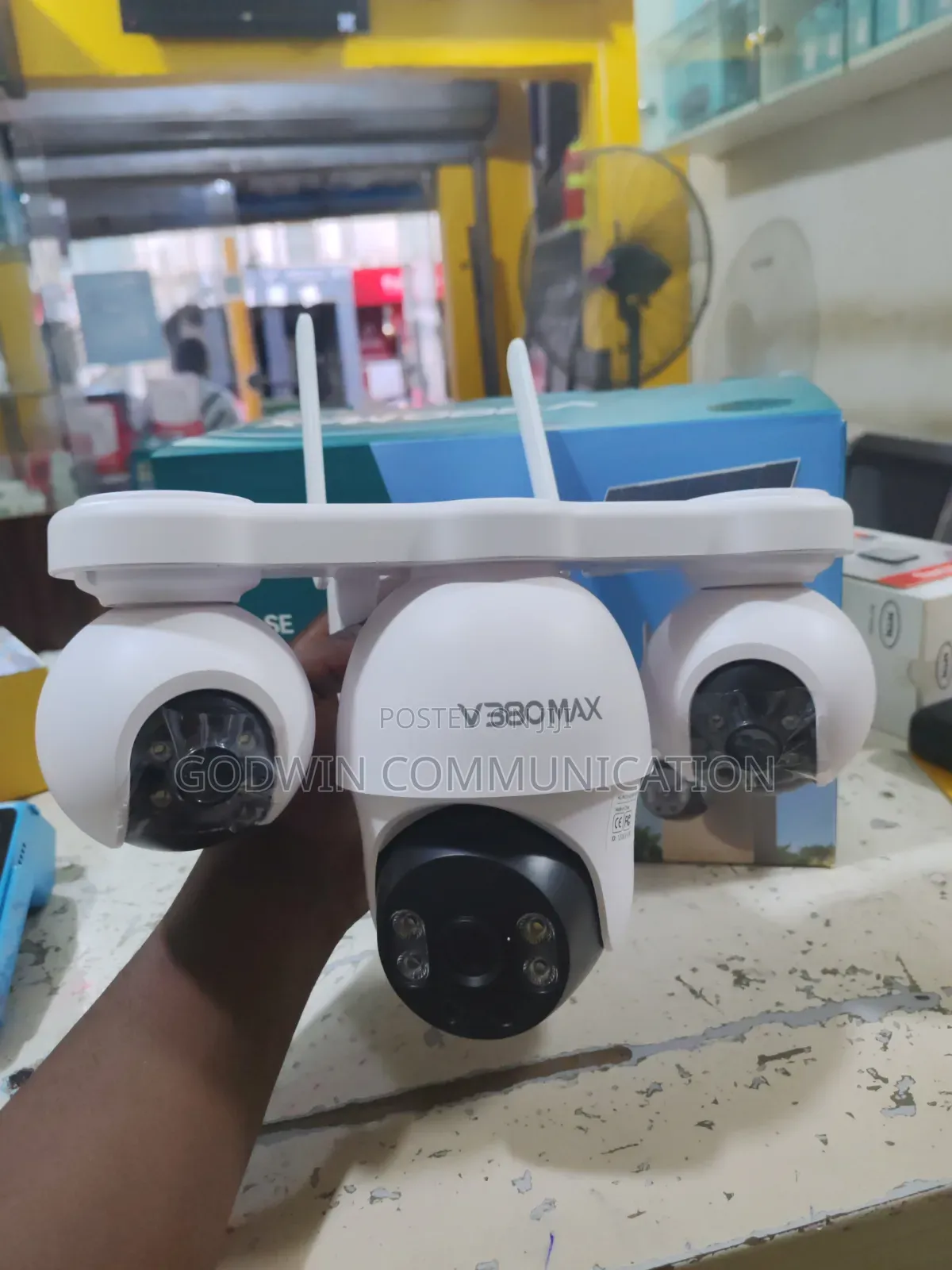 CCTV Smart Digital Solar Camera Triple View PTZ With Free MTN SimCard