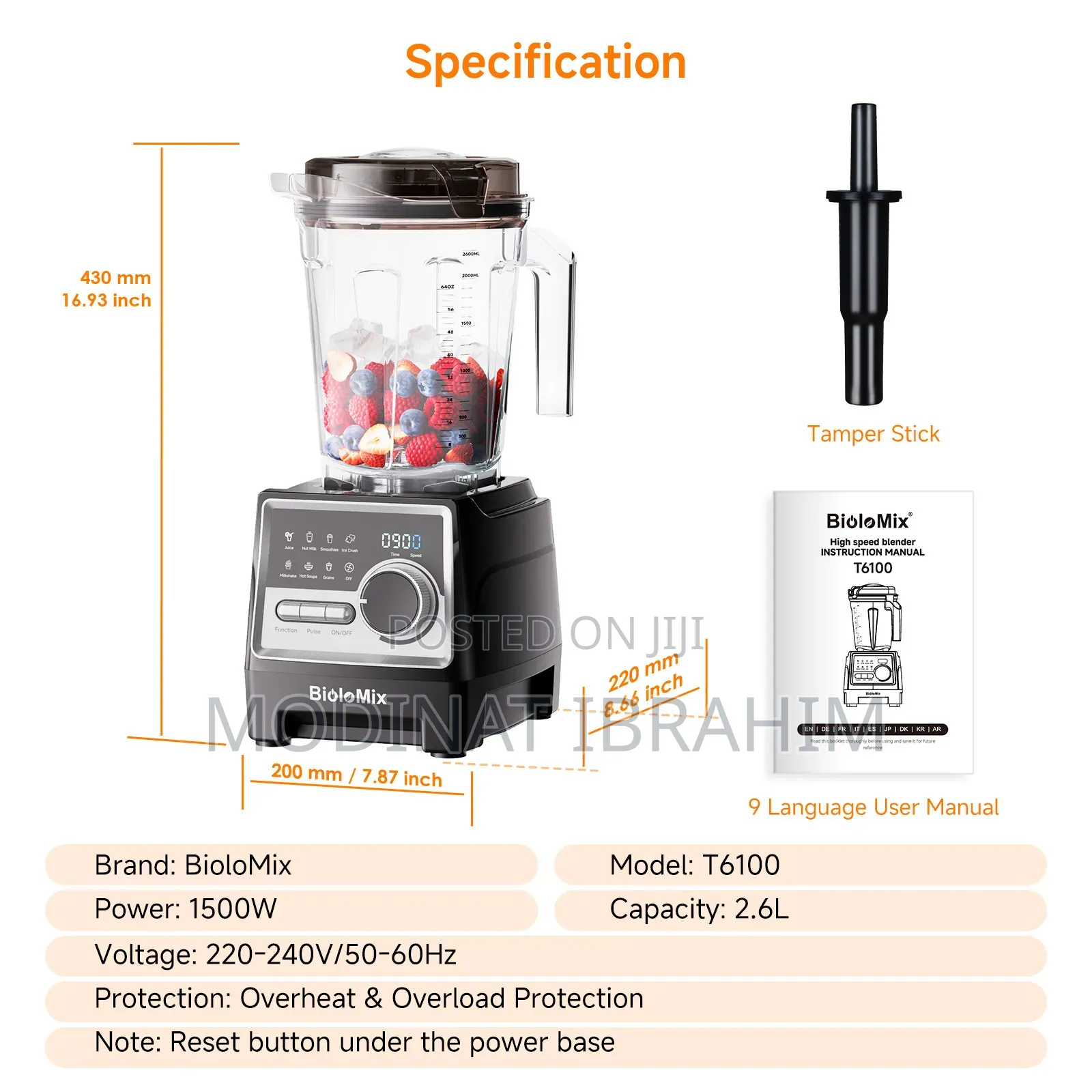 Biolomix Professional Blender