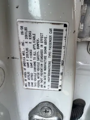 Honda Accord 2.0 Comfort Automatic 2008 White