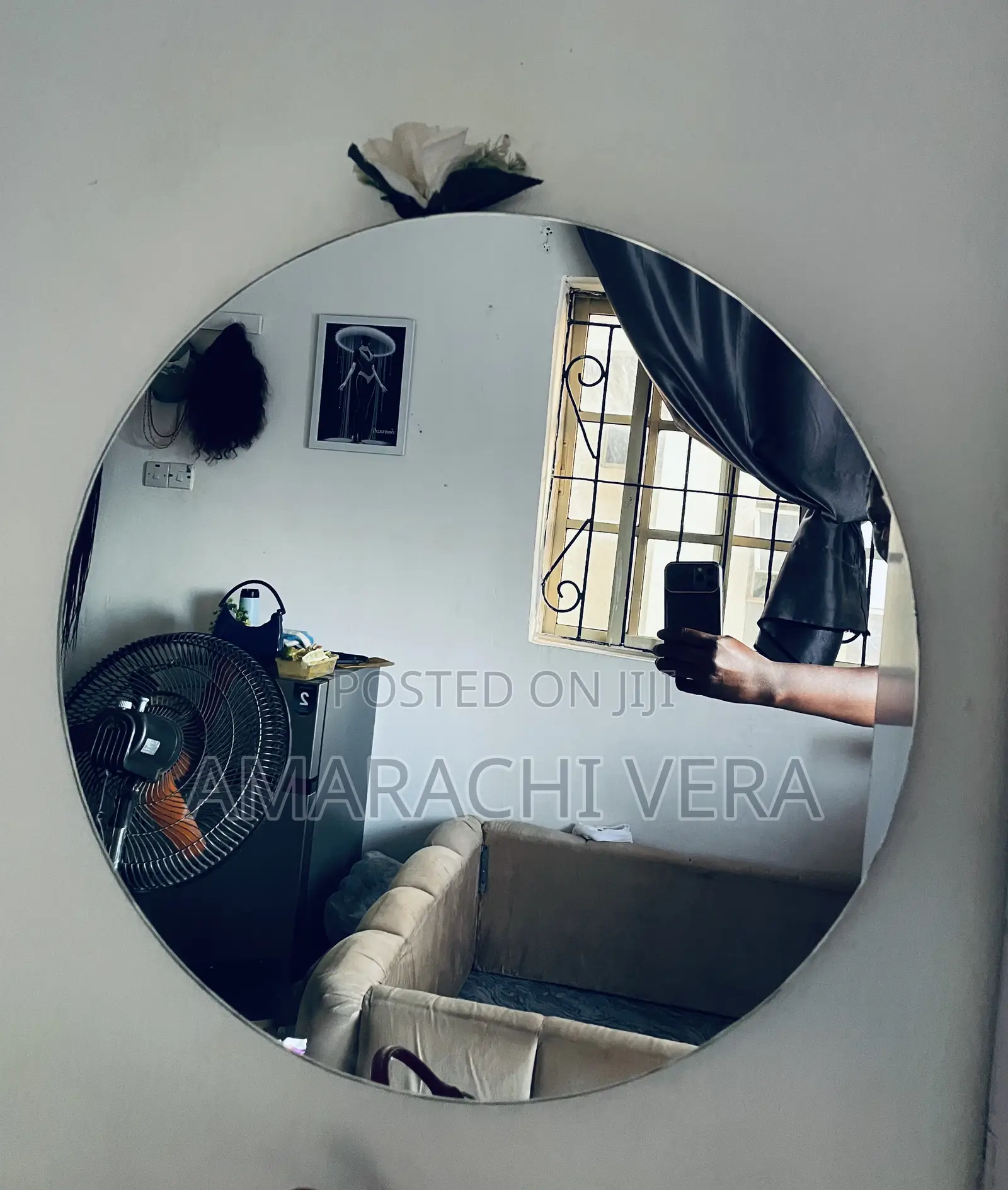 2by2ft Round Mirror With Led Light