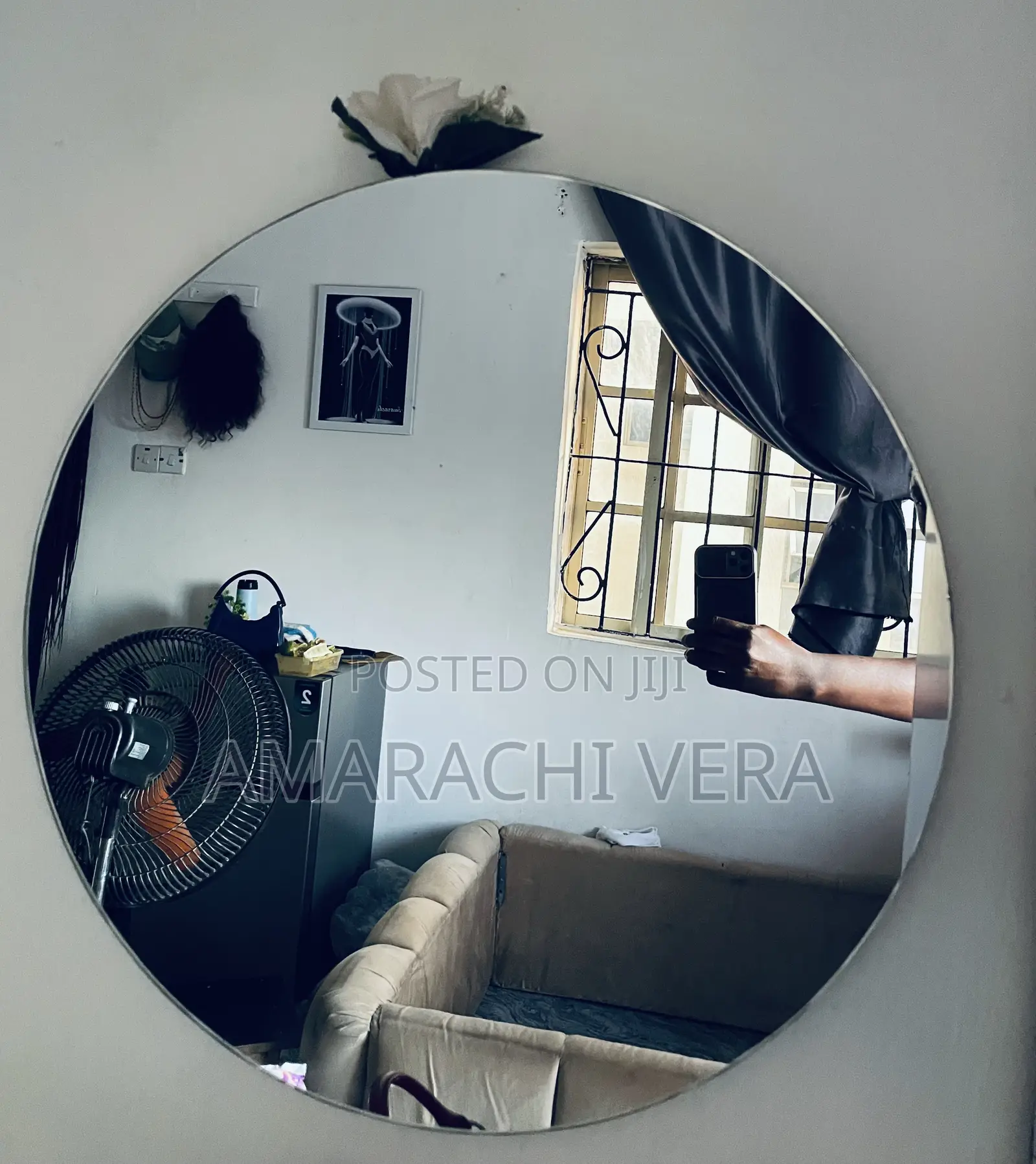 2by2ft Round Mirror With Led Light