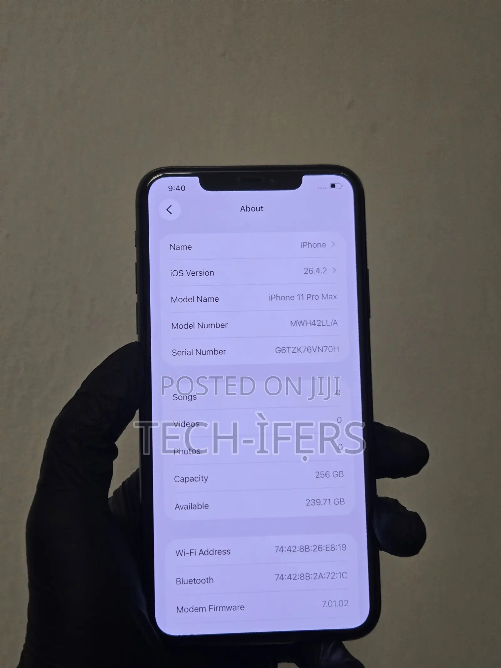 Apple iPhone 11 Pro Max 256 GB Black