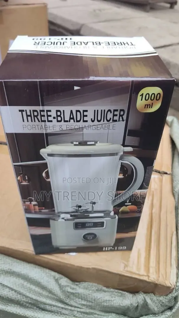 Three Blade Rechargeable Portable Blender