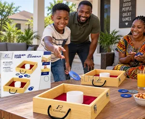 Wooden Washer Toss Outdoor Family Game Set