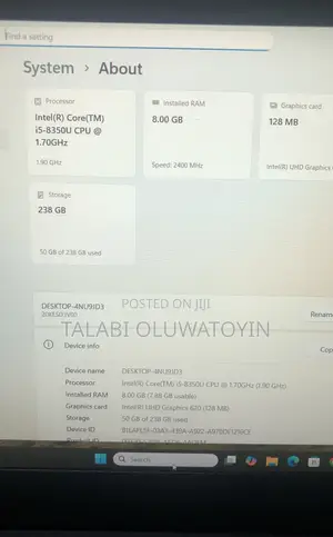 Laptop Lenovo ThinkPad X280 8GB Intel Core i5 SSD 256GB