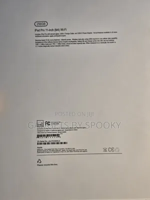 New Apple iPad Pro 11 (2024) 256 GB Black