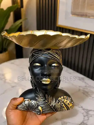 African Female Decor Tray