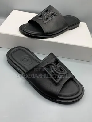 Gianfranco Butteri Embossed Palm Slippers | Elegant and Premium