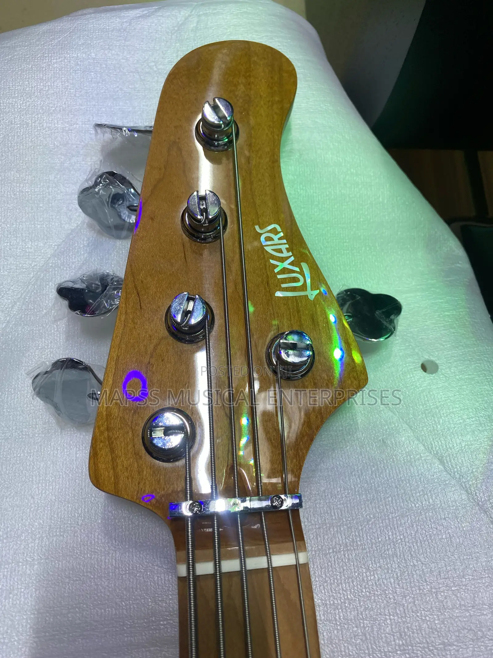 Luxars Five String Active Electric Bass Guitar