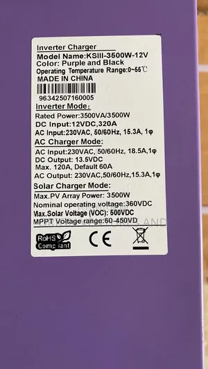 3.5kw 12v Hybrid Inverter - Works With or Without Battery