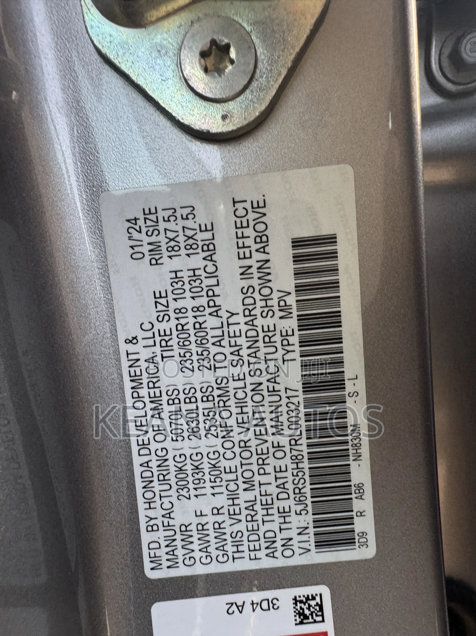 Honda CR-V 2024 Silver