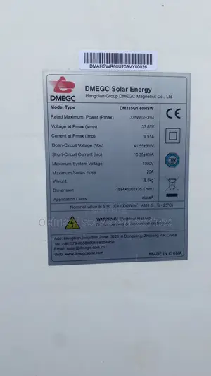 335w Single Face Solar Panel