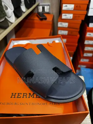 Hermes Flat Sole Leather Slipers 40-46