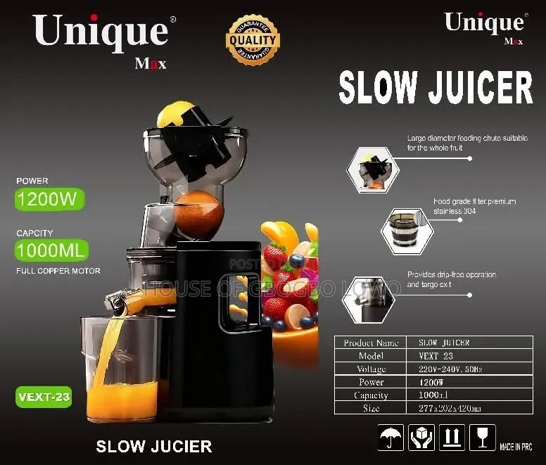 Slow Juicer High Quality 1200W