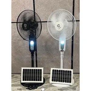 Leku 16" Multi-Functional Solar Rechargeable Standing Fan