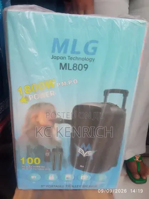 MLG PA System 8 Inch With 2 Mic (ML809)