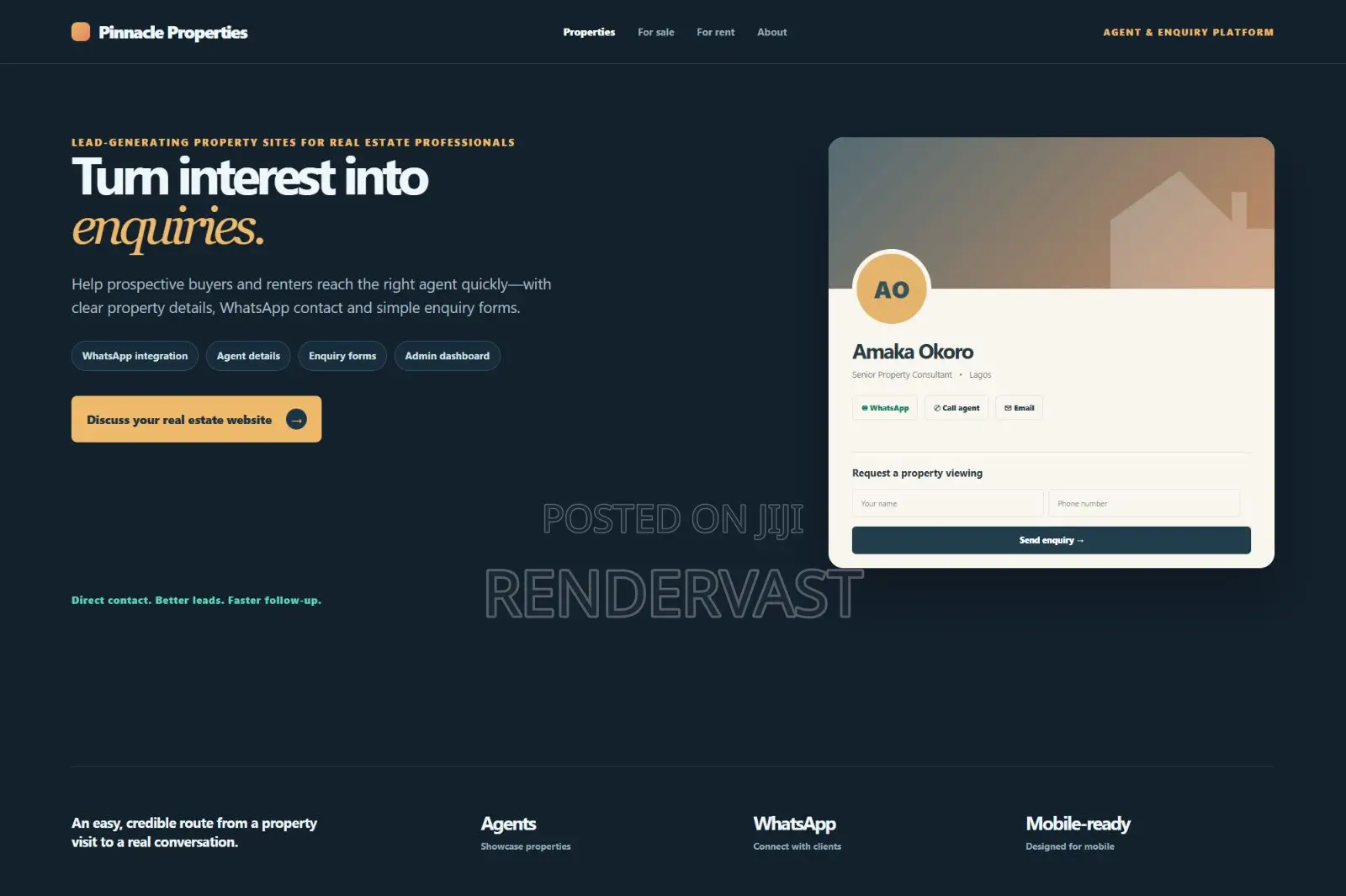 Professional Real Estate Website Design Development