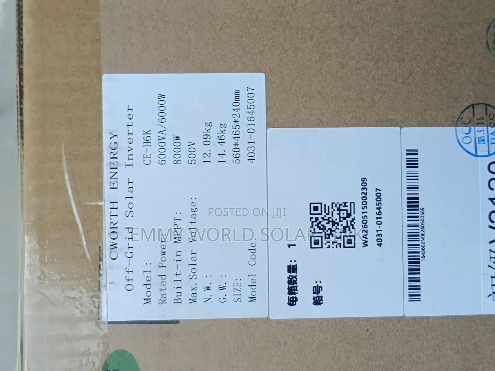 Cworth Inverter 6kva
