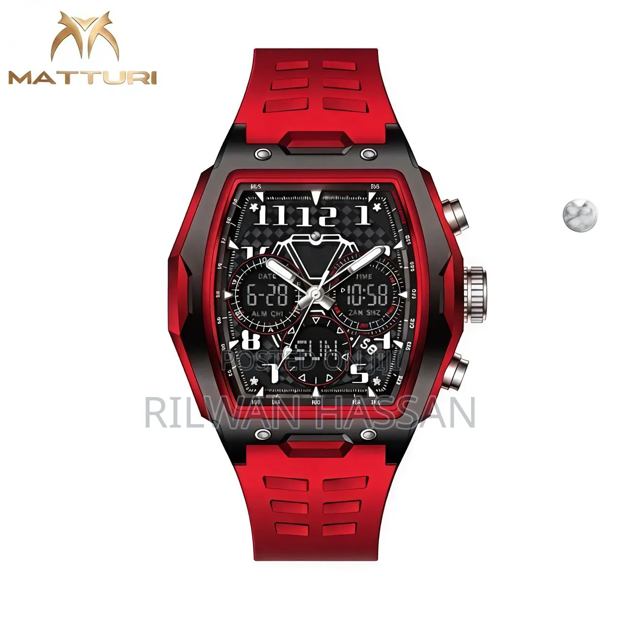 Matturi Analog and Digital Watch