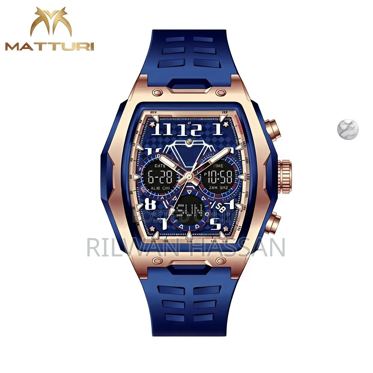 Matturi Analog and Digital Watch