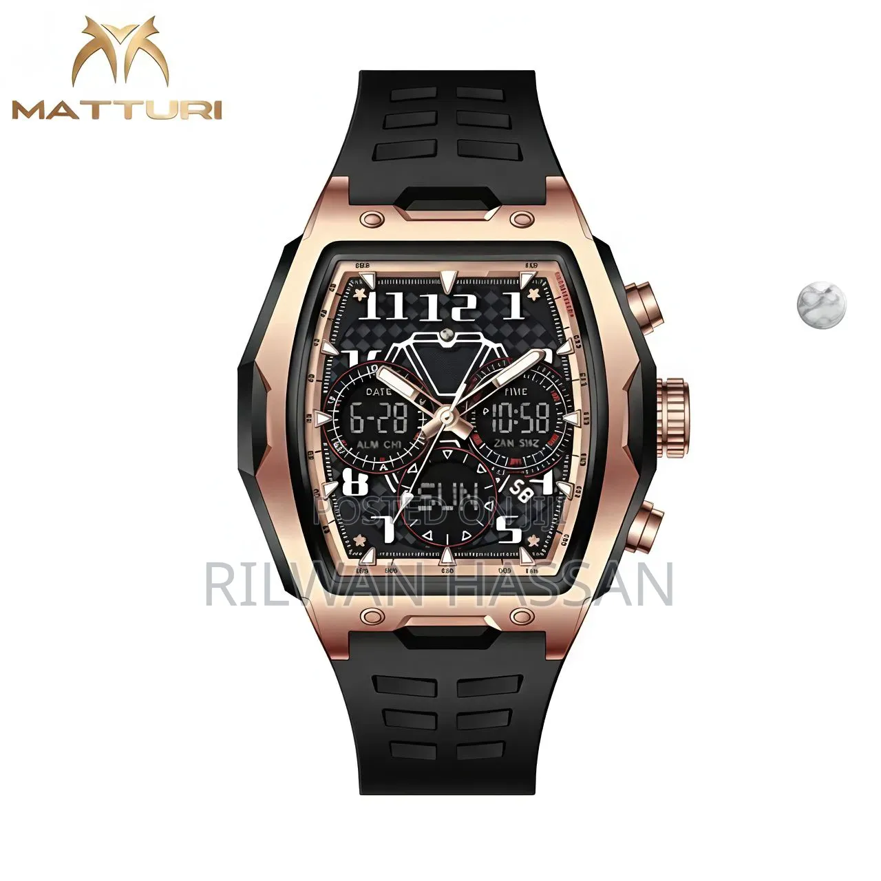 Matturi Analog and Digital Watch
