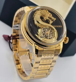 Skyseed Golden Fire Dragon Automatic Watch