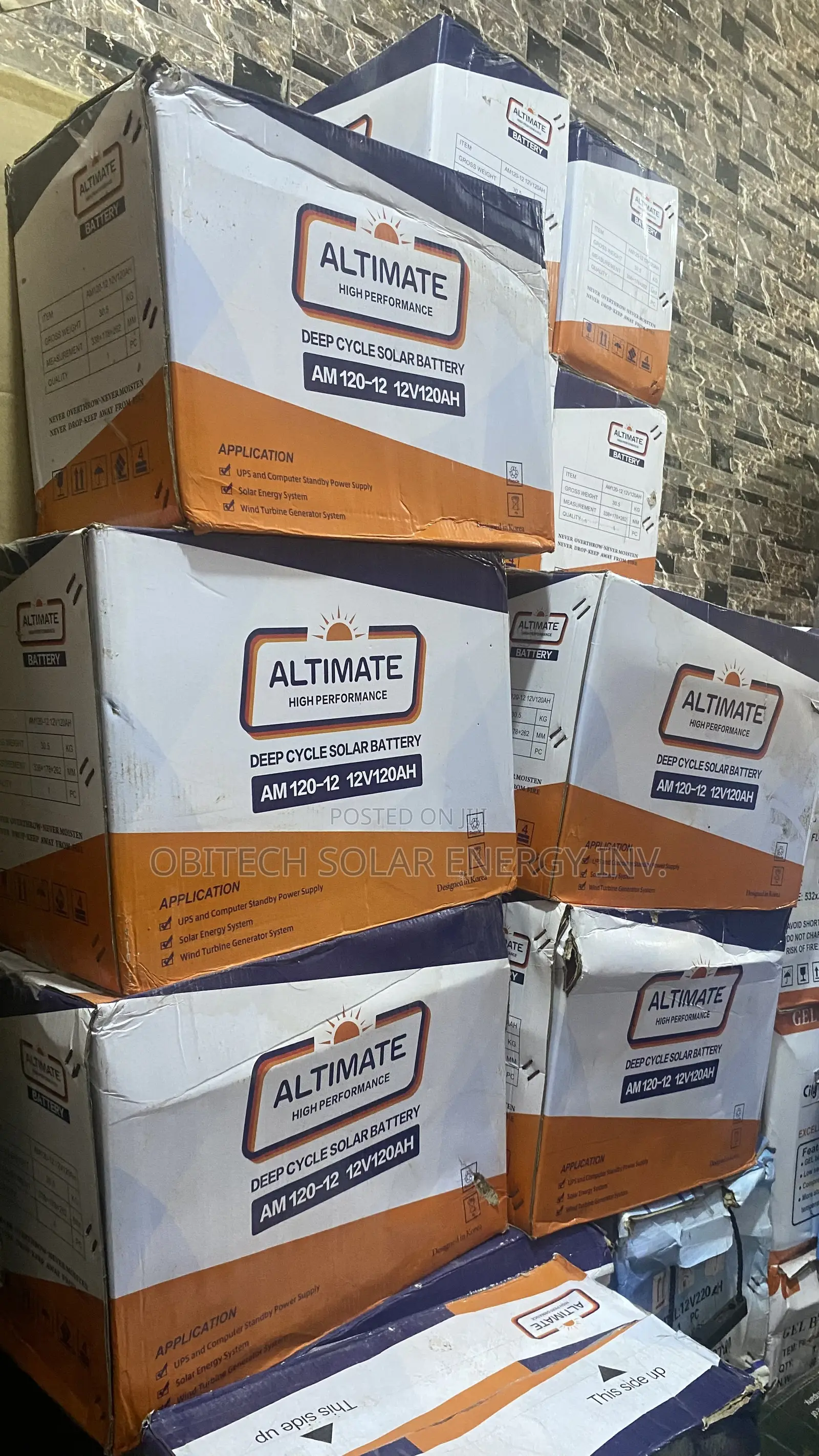 120Ah Deep Cycle Solar Battery