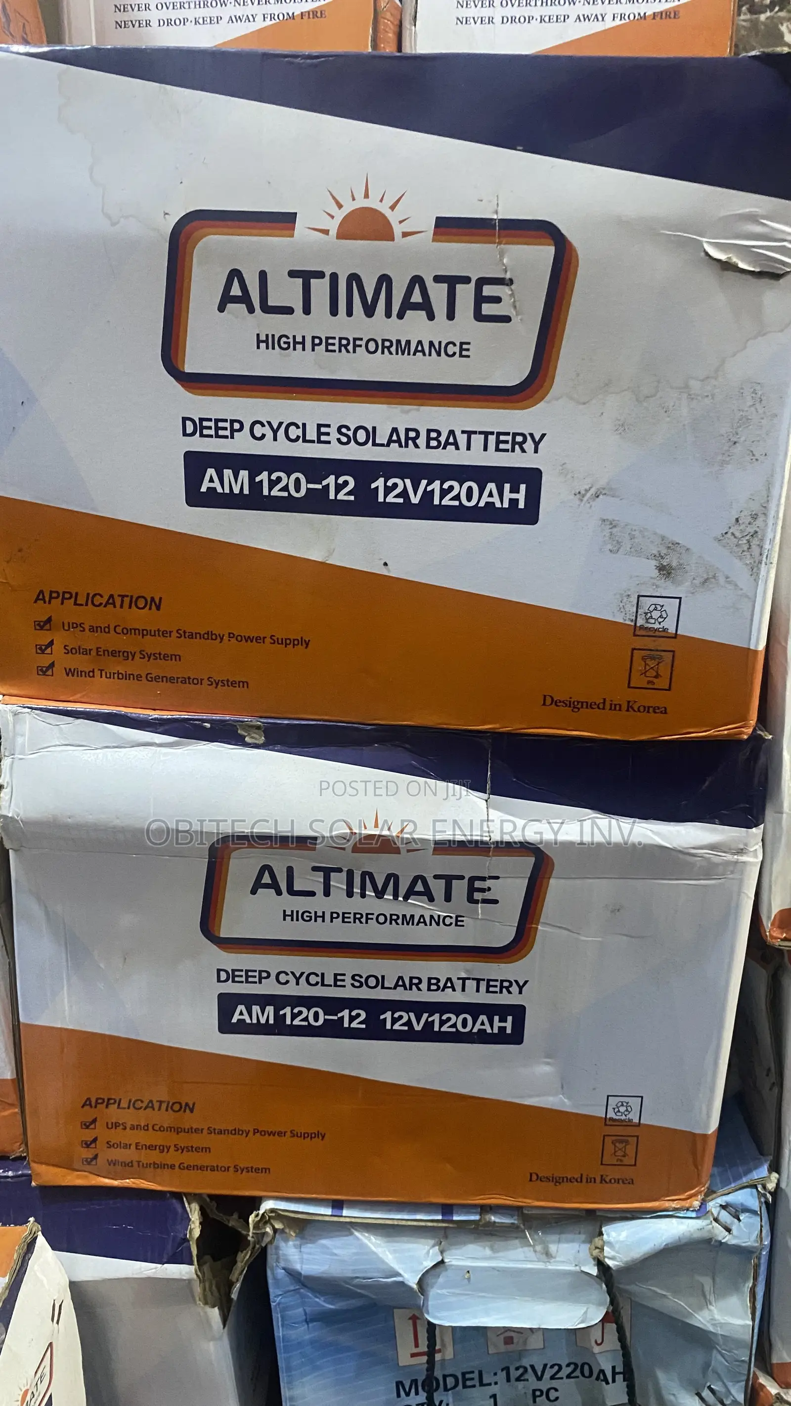 120Ah Deep Cycle Solar Battery