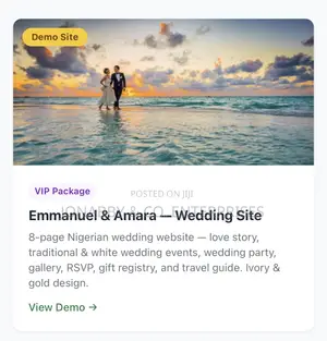 Wedding Announcement Website Creation for Couples
