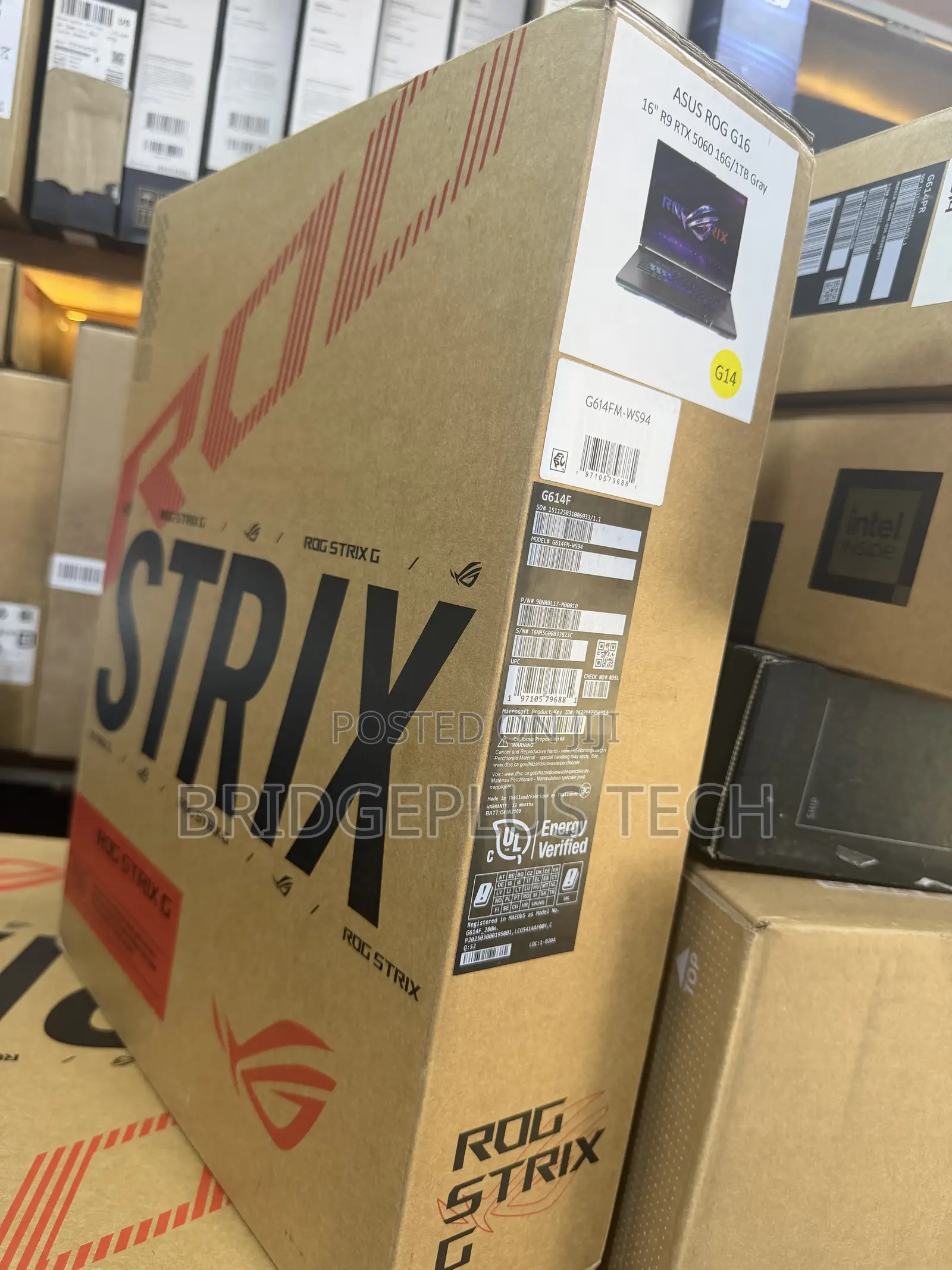 New Laptop Asus ROG Strix G16 16GB AMD Ryzen 9 SSD 1T