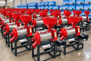 Commercial Engine-Powered Grain Milling Machine