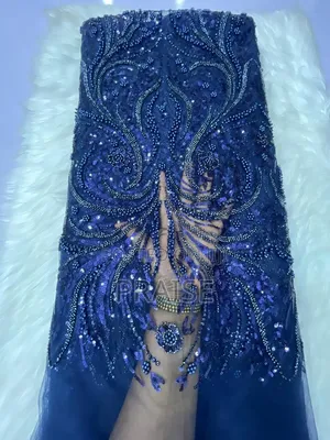 Luxury Heavy Embroidered Sequin Beaded Lace Fabric