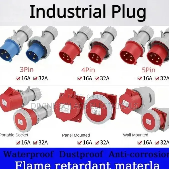 Industrial Sockets and Plug