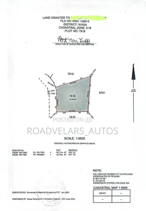 Wasa, Apo Abuja, 180,000sqm of Mixed Land Available