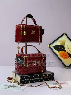 New In *Chanel Glossy Boxed Midi Bag* Colour Wine Black