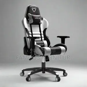 This Is a Black and Red Ergonomic Racing-Style Gaming Chair