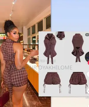 2pcs Brown Vintage Set