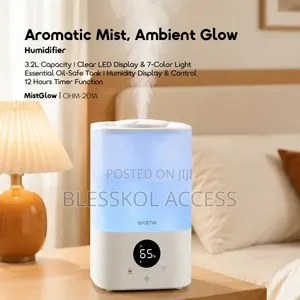 Oraimo MistGlow 3.2L Smart Humidifier With LED Display 7-Color Light