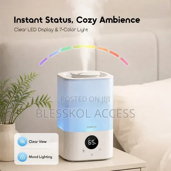 Oraimo MistGlow 3.2L Smart Humidifier With LED Display 7-Color Light