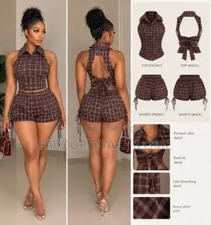 2pcs Brown Vintage Set